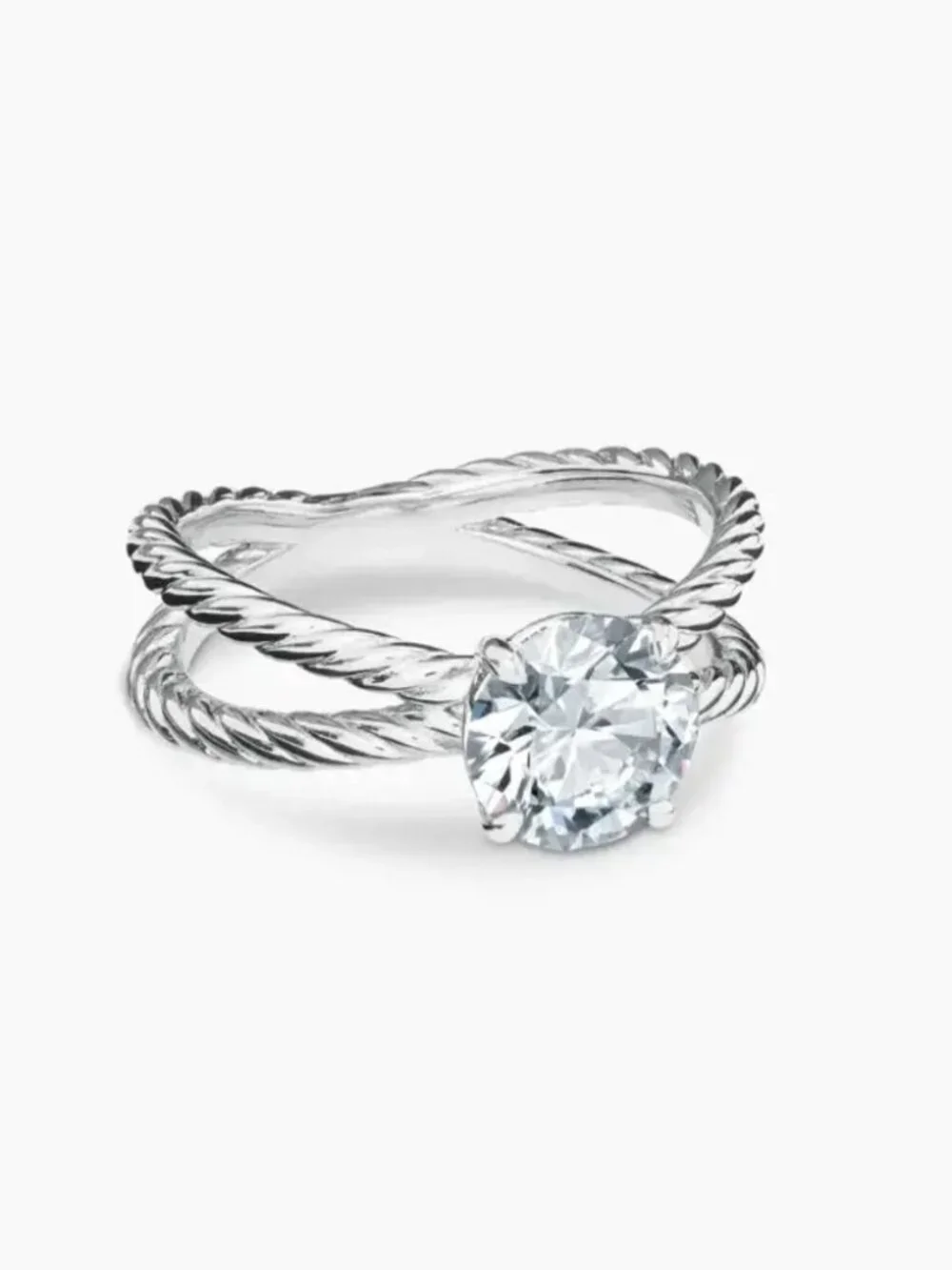 David Yurman interlocking diamond ring
